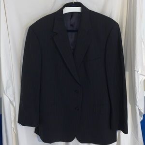 Brooks Brothers Dark Charcoal Pinstripe Suit SZ 46